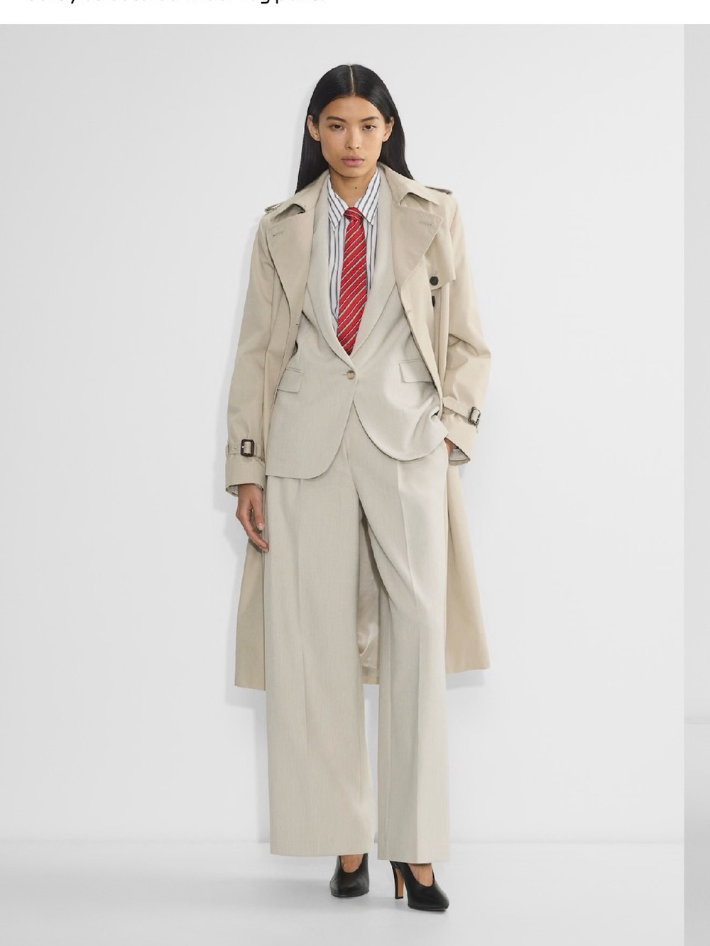Babaton Succeeder Pant – Heather Matte Pearl – size 4